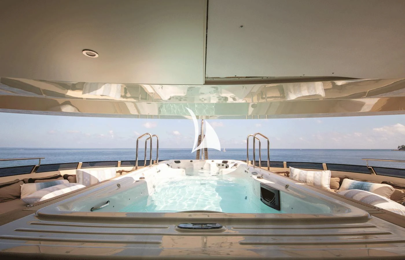 a boat with a faucet aboard ARBEMA Yacht for Sale