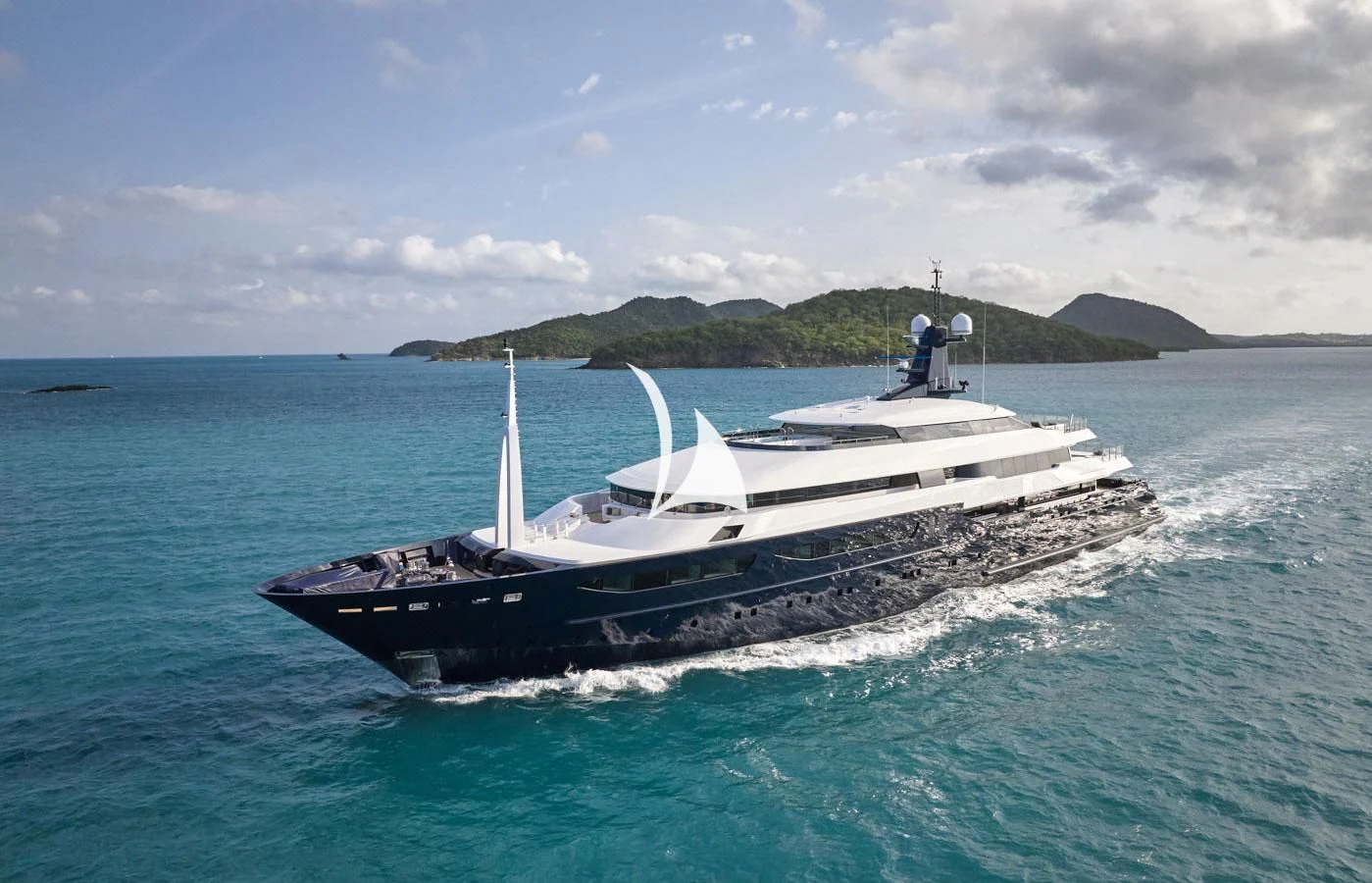 a boat in the water aboard ARBEMA Yacht for Sale