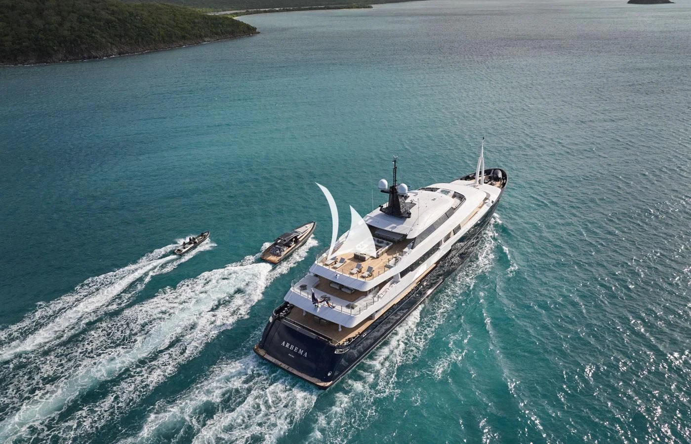 a boat on the water aboard ARBEMA Yacht for Sale