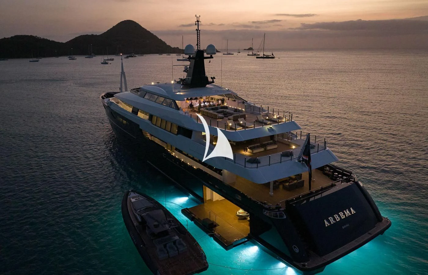 a boat on the water aboard ARBEMA Yacht for Sale