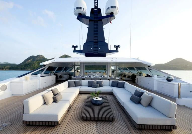 a boat on a body of water aboard ARBEMA Yacht for Sale