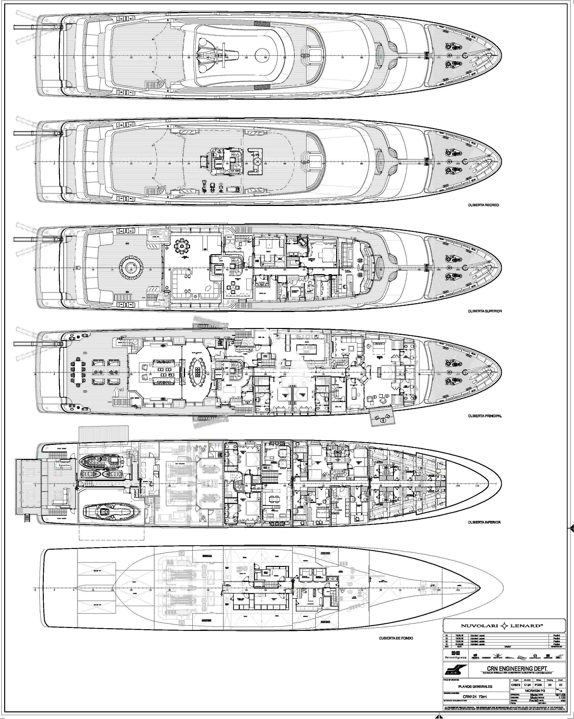 diagram aboard ARBEMA Yacht for Sale