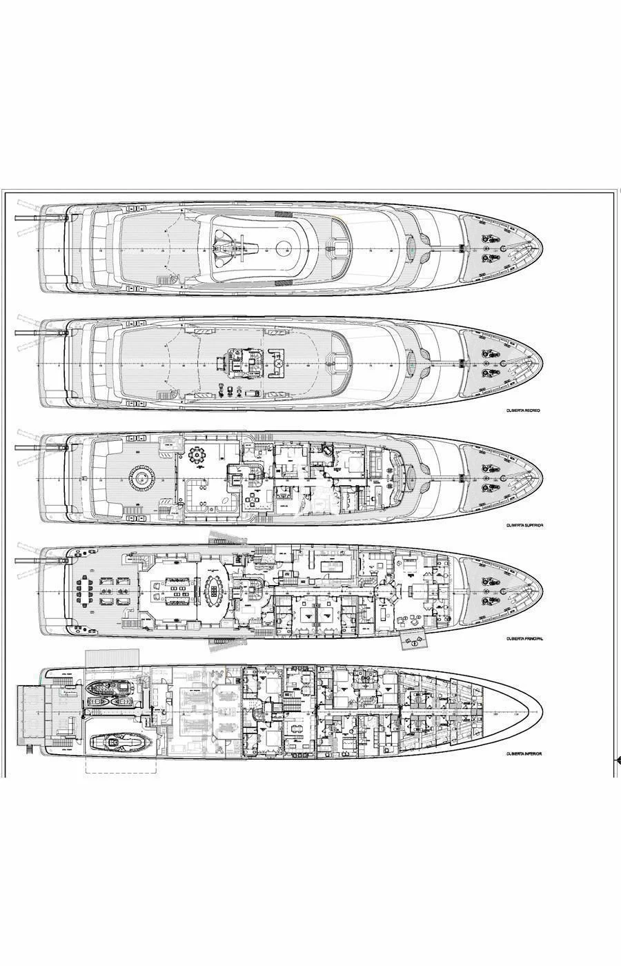 diagram, engineering drawing aboard ARBEMA Yacht for Sale