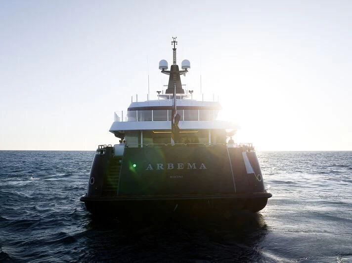 a boat in the water aboard ARBEMA Yacht for Sale