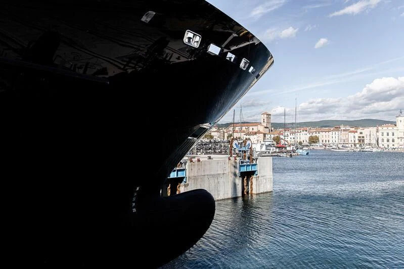 a submarine in the water aboard ARBEMA Yacht for Sale