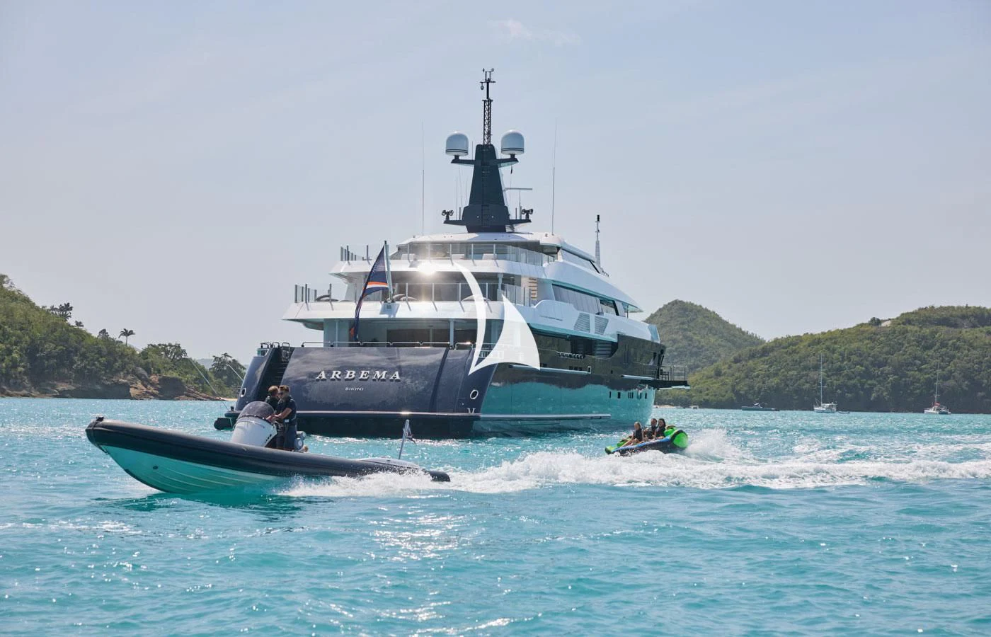 a boat on the water aboard ARBEMA Yacht for Sale