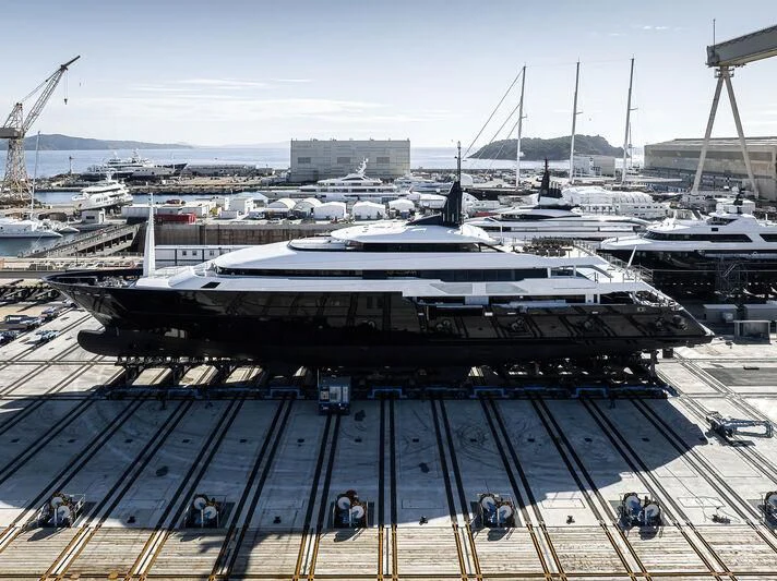 a large building with a large stadium aboard ARBEMA Yacht for Sale