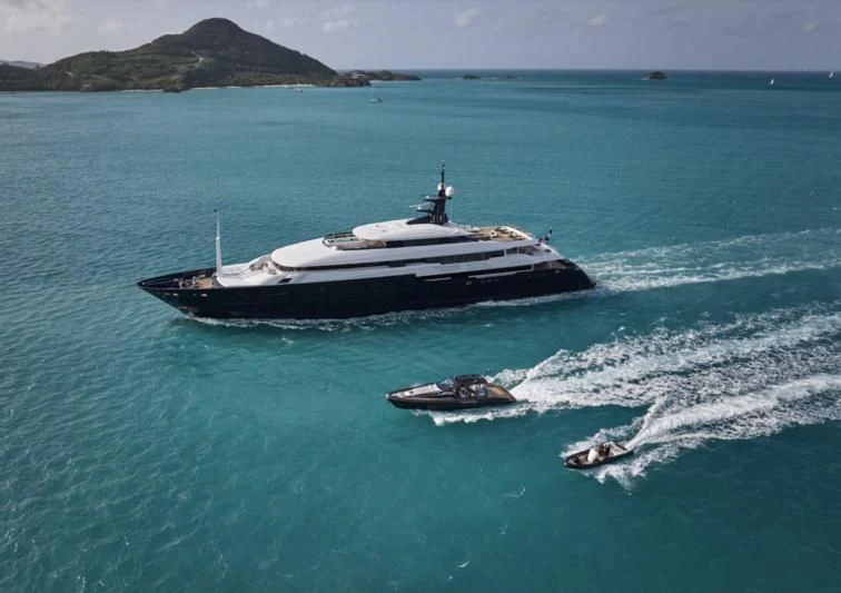 a boat in the water aboard ARBEMA Yacht for Sale