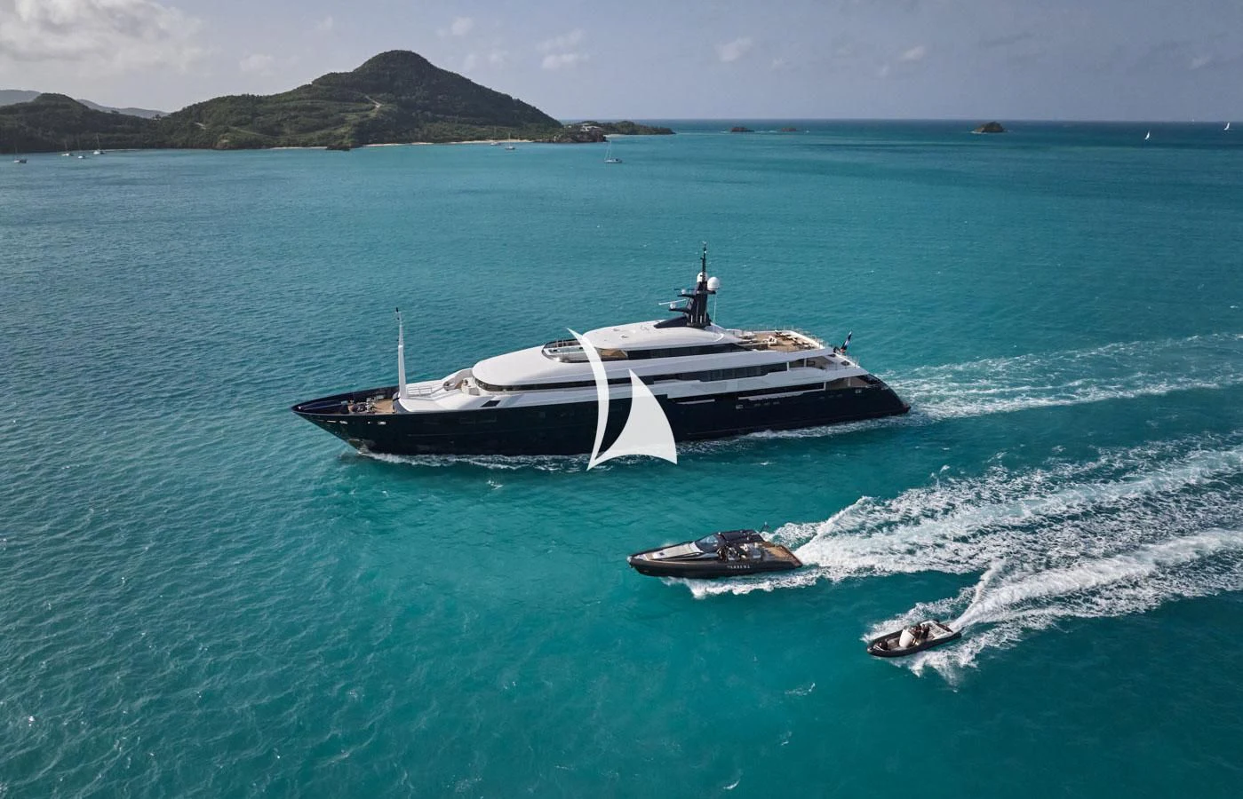 a boat in the water aboard ARBEMA Yacht for Sale
