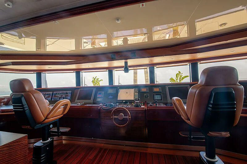 inside of a bus aboard ARBEMA Yacht for Sale