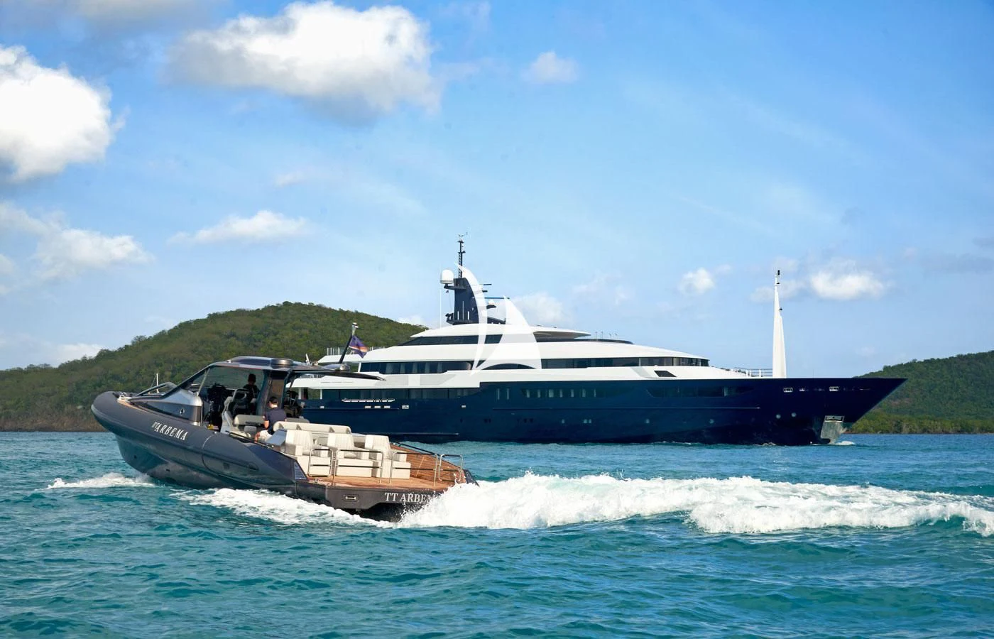 a boat on the water aboard ARBEMA Yacht for Sale