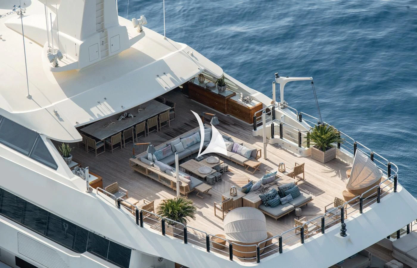 a large building next to a body of water aboard ARBEMA Yacht for Sale