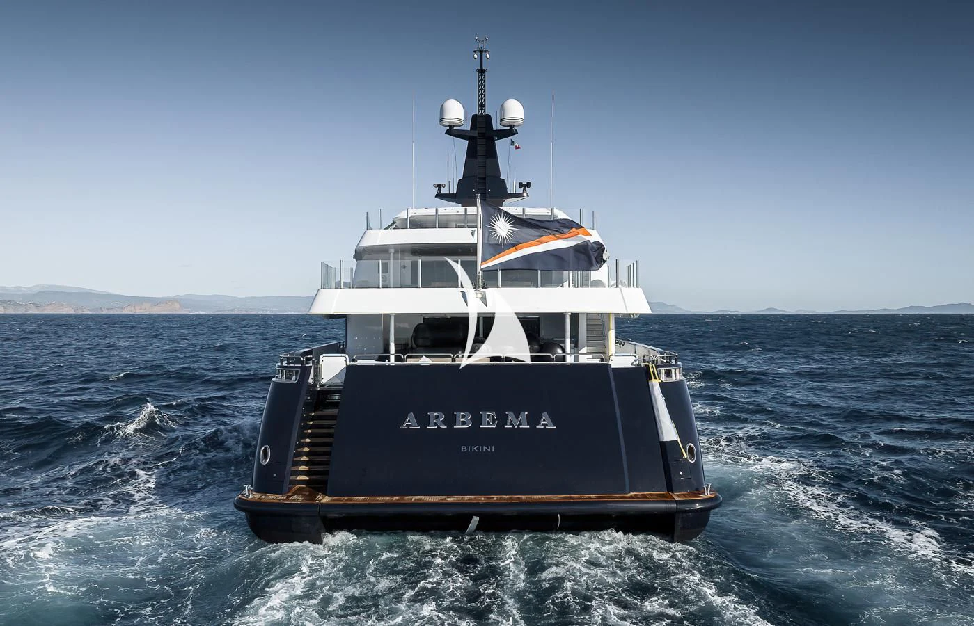 a boat in the water aboard ARBEMA Yacht for Sale