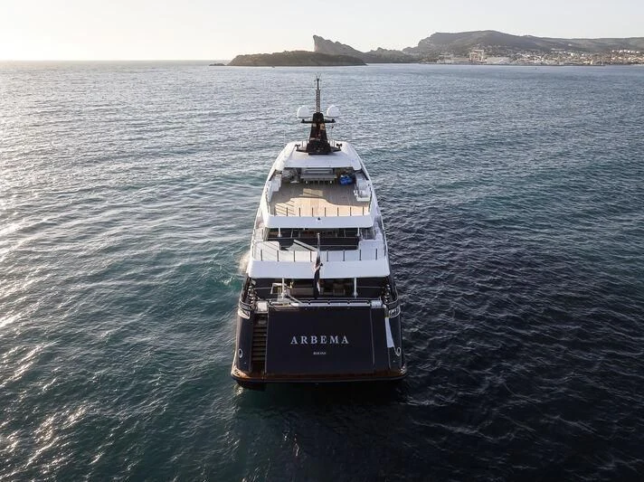 a boat in the water aboard ARBEMA Yacht for Sale