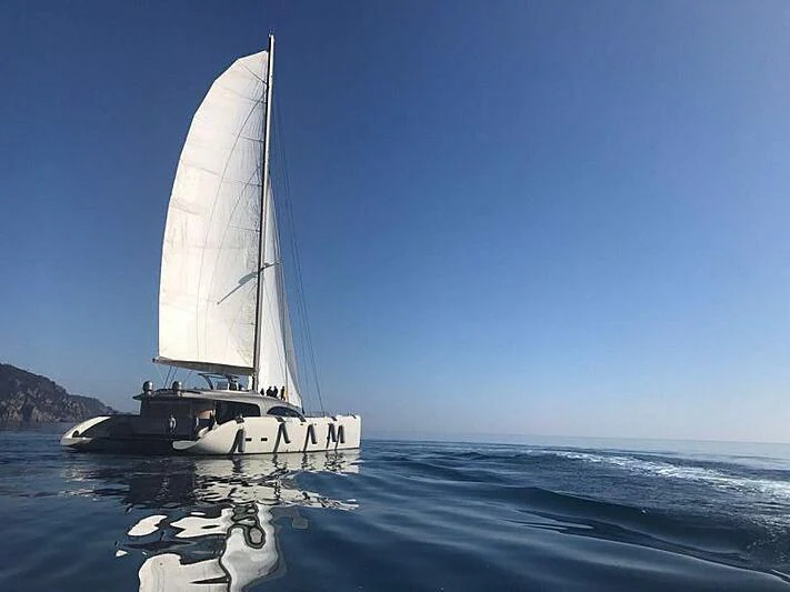a sailboat on the water aboard LYFE AT SEA Yacht for Sale