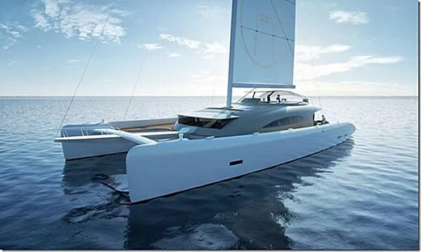 a white boat on the water aboard LYFE AT SEA Yacht for Sale