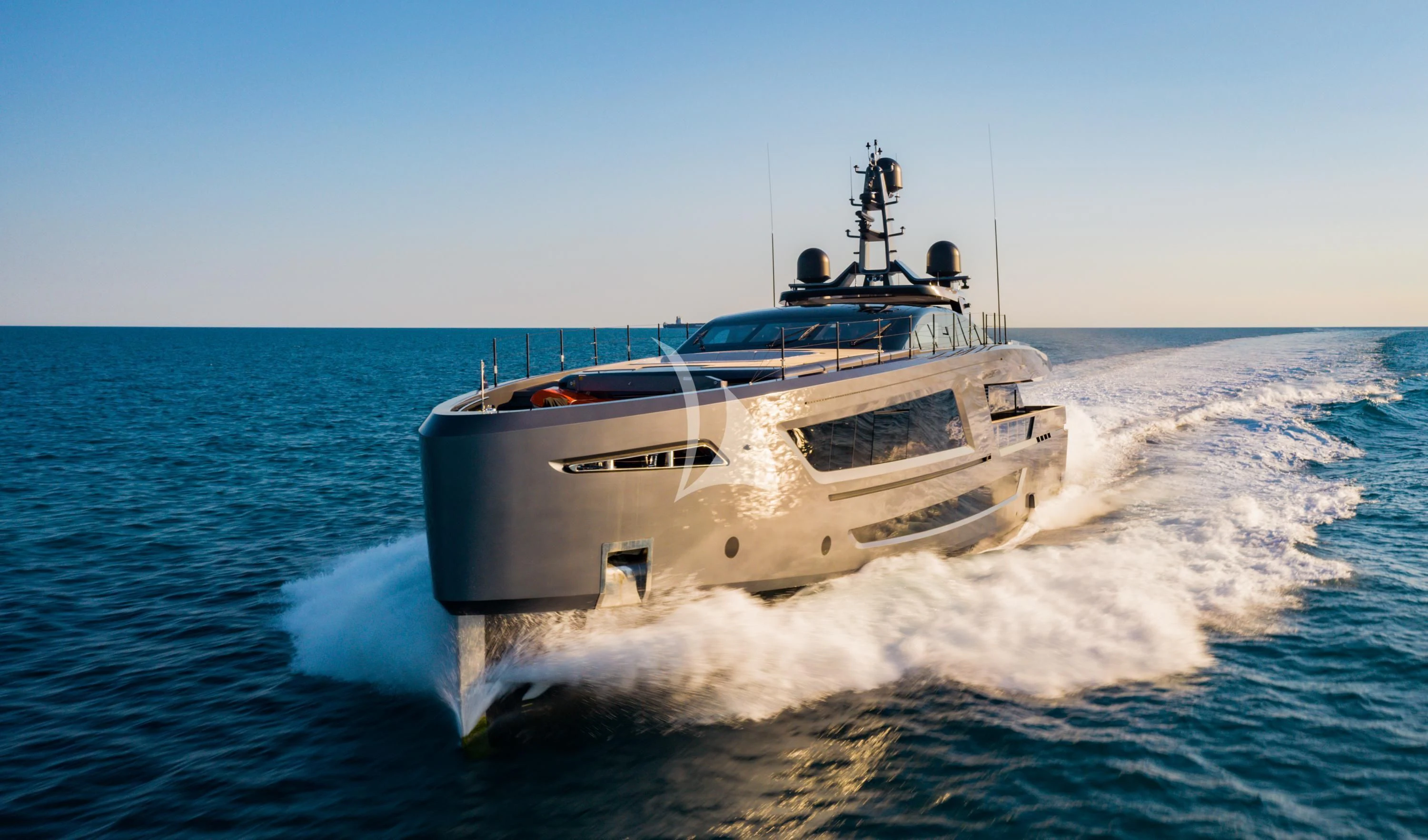 a boat on the water aboard PANAM Yacht for Sale