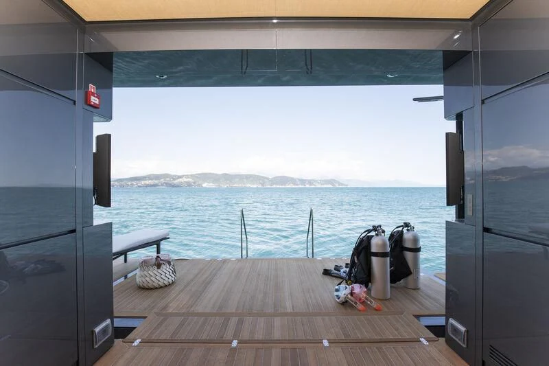 a boat on the water aboard PANAM Yacht for Sale