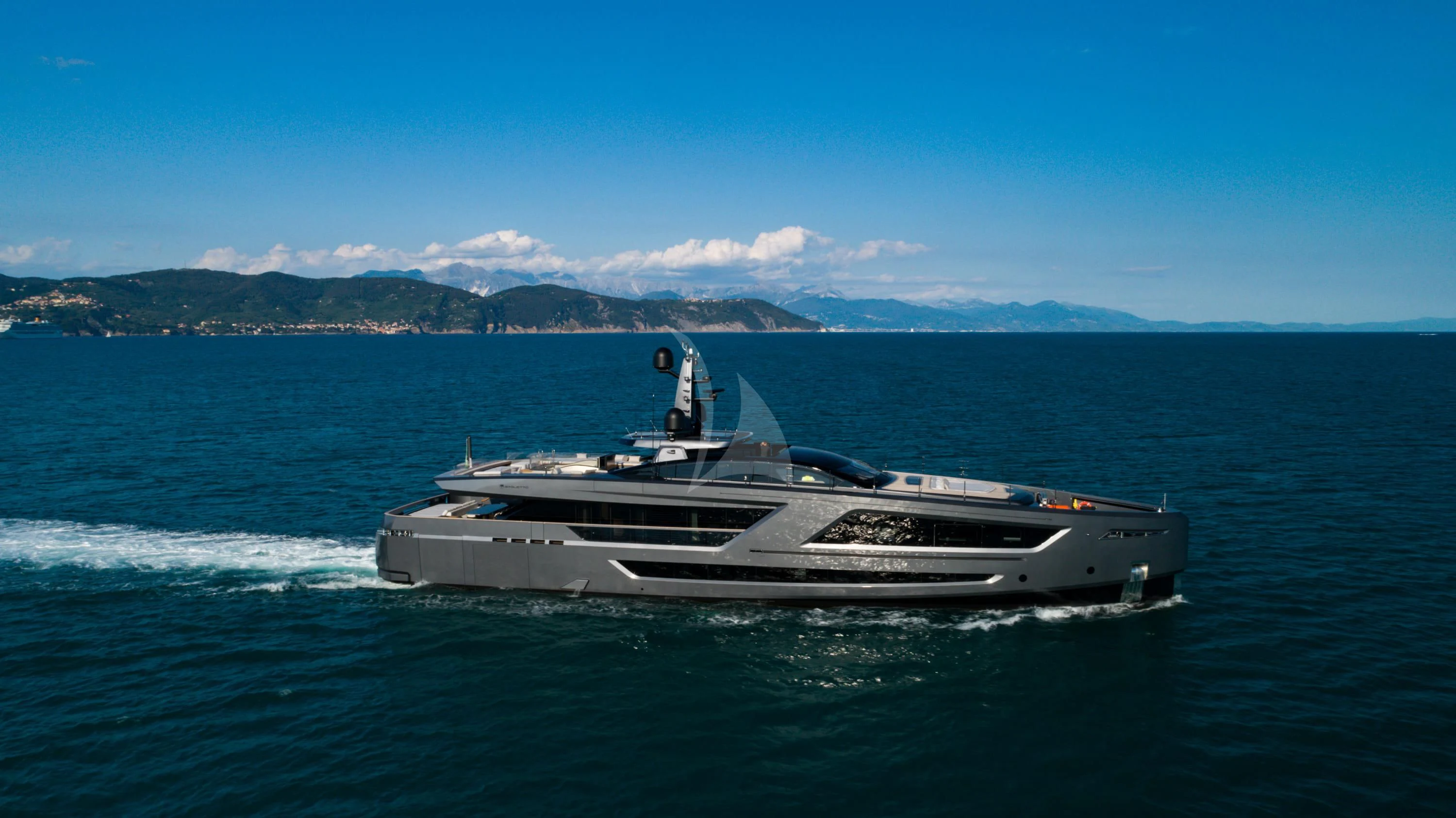 a boat in the water aboard PANAM Yacht for Sale