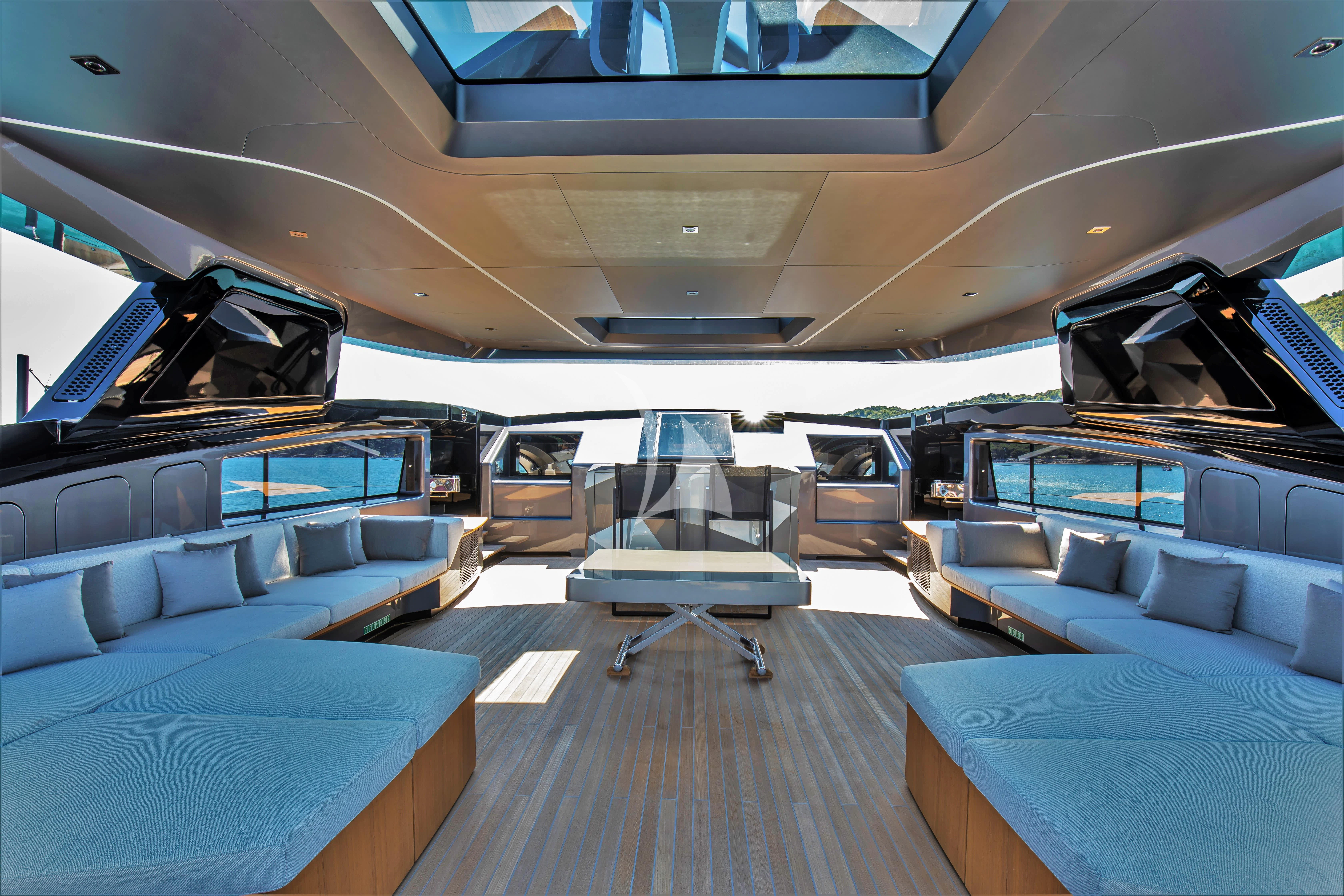 inside of a vehicle aboard PANAM Yacht for Sale
