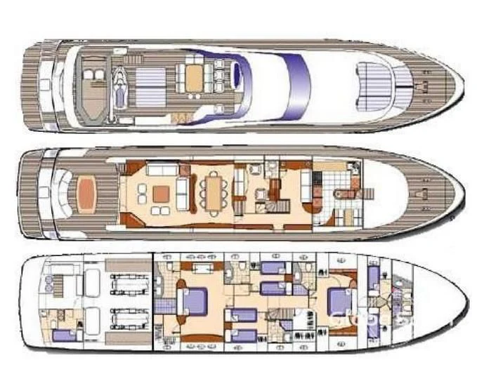 diagram aboard SONRISA SEPTIMO Yacht for Sale