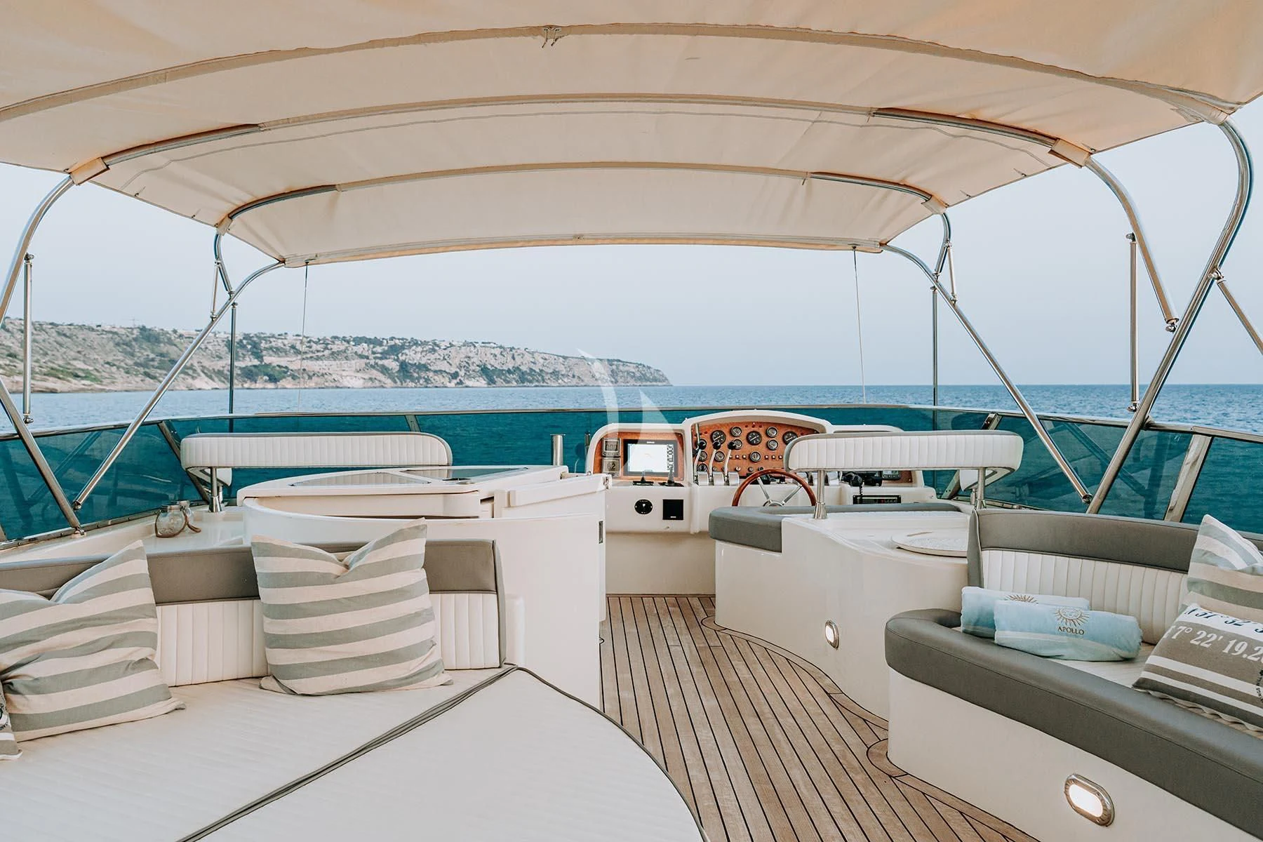 a boat on the water aboard SONRISA SEPTIMO Yacht for Sale