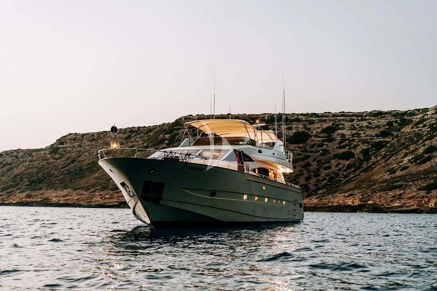 a boat in the water aboard SONRISA SEPTIMO Yacht for Sale