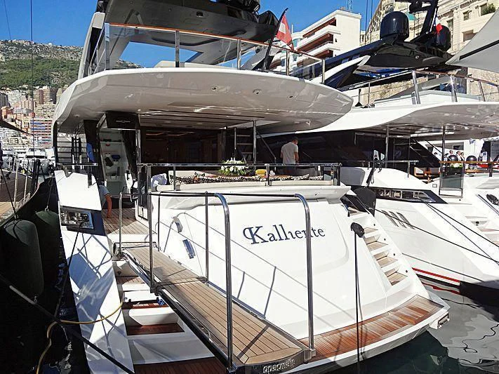 a group of boats docked aboard MAXIMUS Yacht for Sale