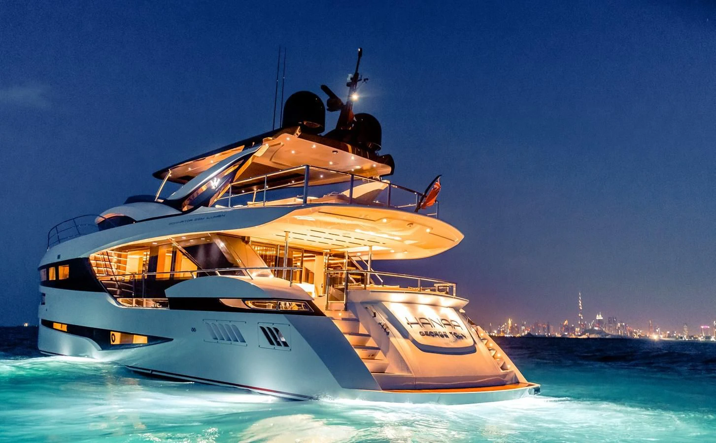 a boat on the water aboard MAXIMUS Yacht for Sale