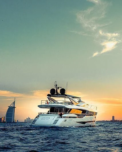 a boat in the water aboard MAXIMUS Yacht for Sale