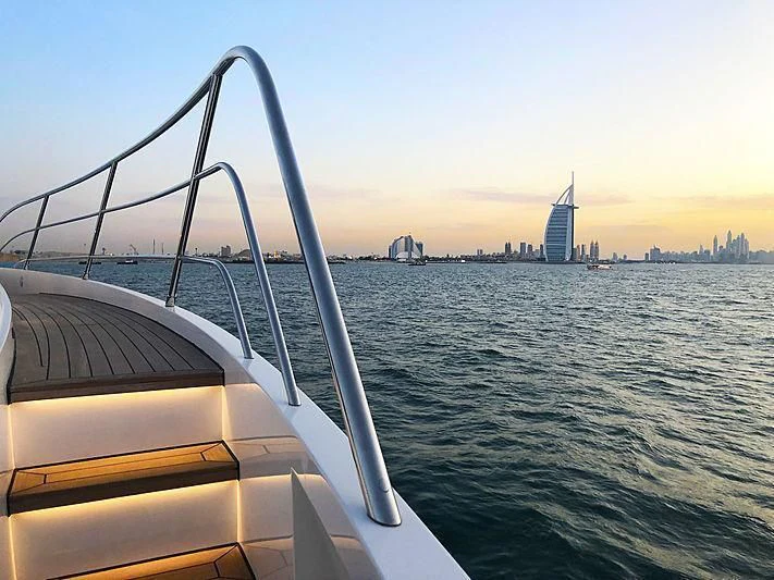 a boat on the water aboard MAXIMUS Yacht for Sale