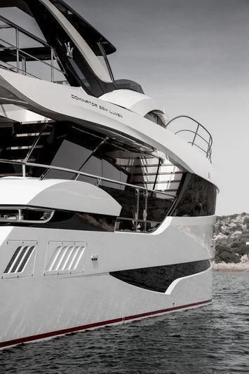a boat on the water aboard MAXIMUS Yacht for Sale