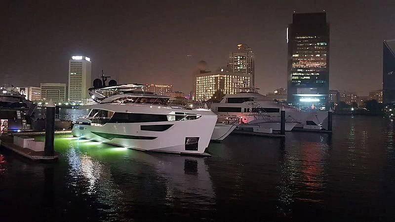 a boat in the water aboard MAXIMUS Yacht for Sale