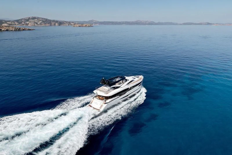 a boat on the water aboard MAXIMUS Yacht for Sale