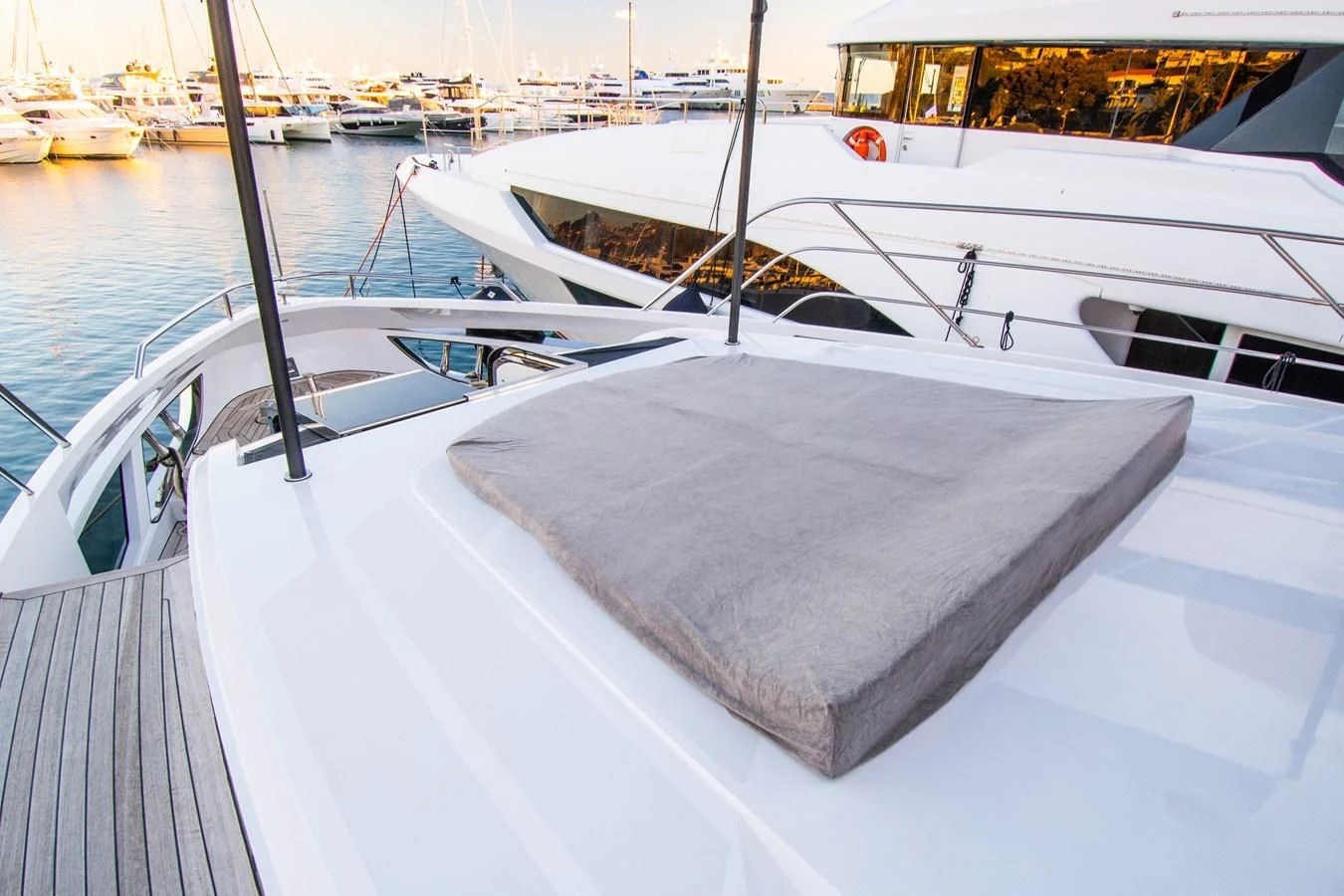 a boat on the water aboard MAXIMUS Yacht for Sale
