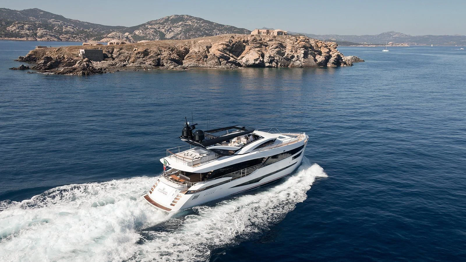 a boat on the water aboard MAXIMUS Yacht for Sale