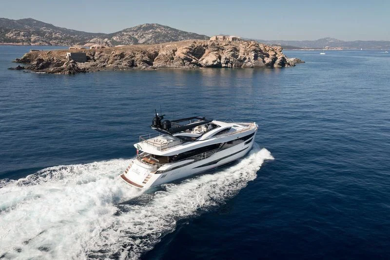 a boat on the water aboard MAXIMUS Yacht for Sale