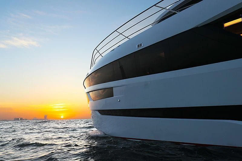 a boat on the water aboard MAXIMUS Yacht for Sale