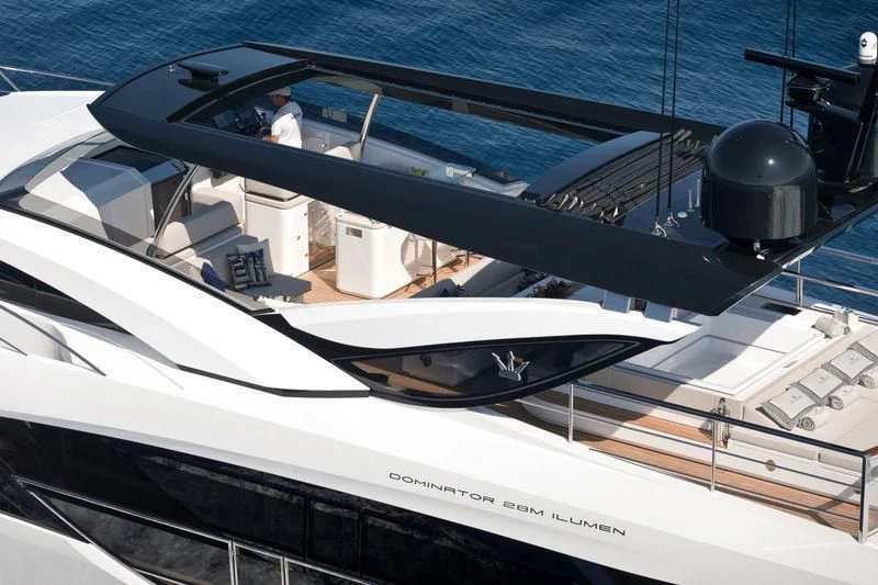 a person standing on a boat aboard MAXIMUS Yacht for Sale