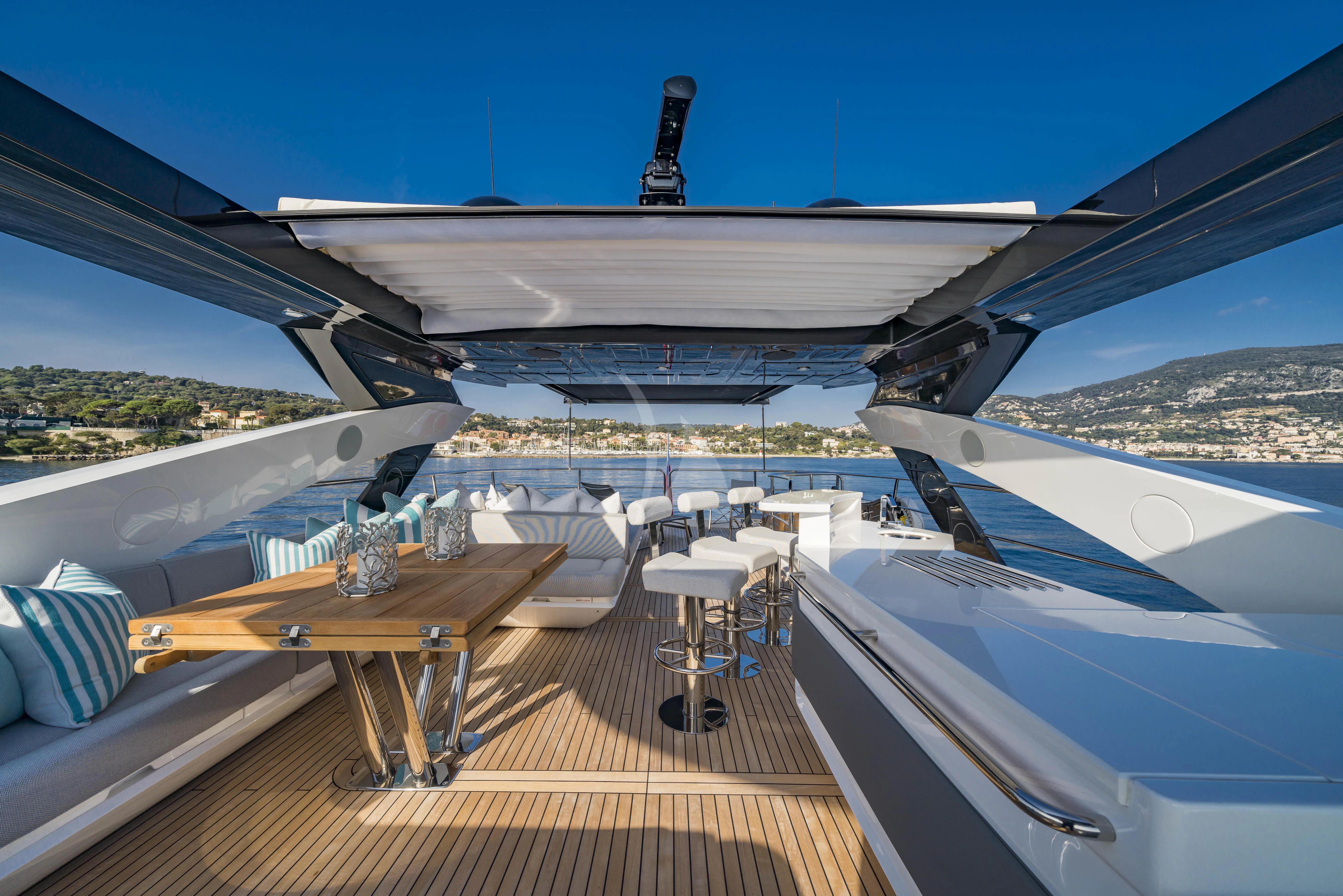 a deck of a boat aboard TORO Yacht for Sale