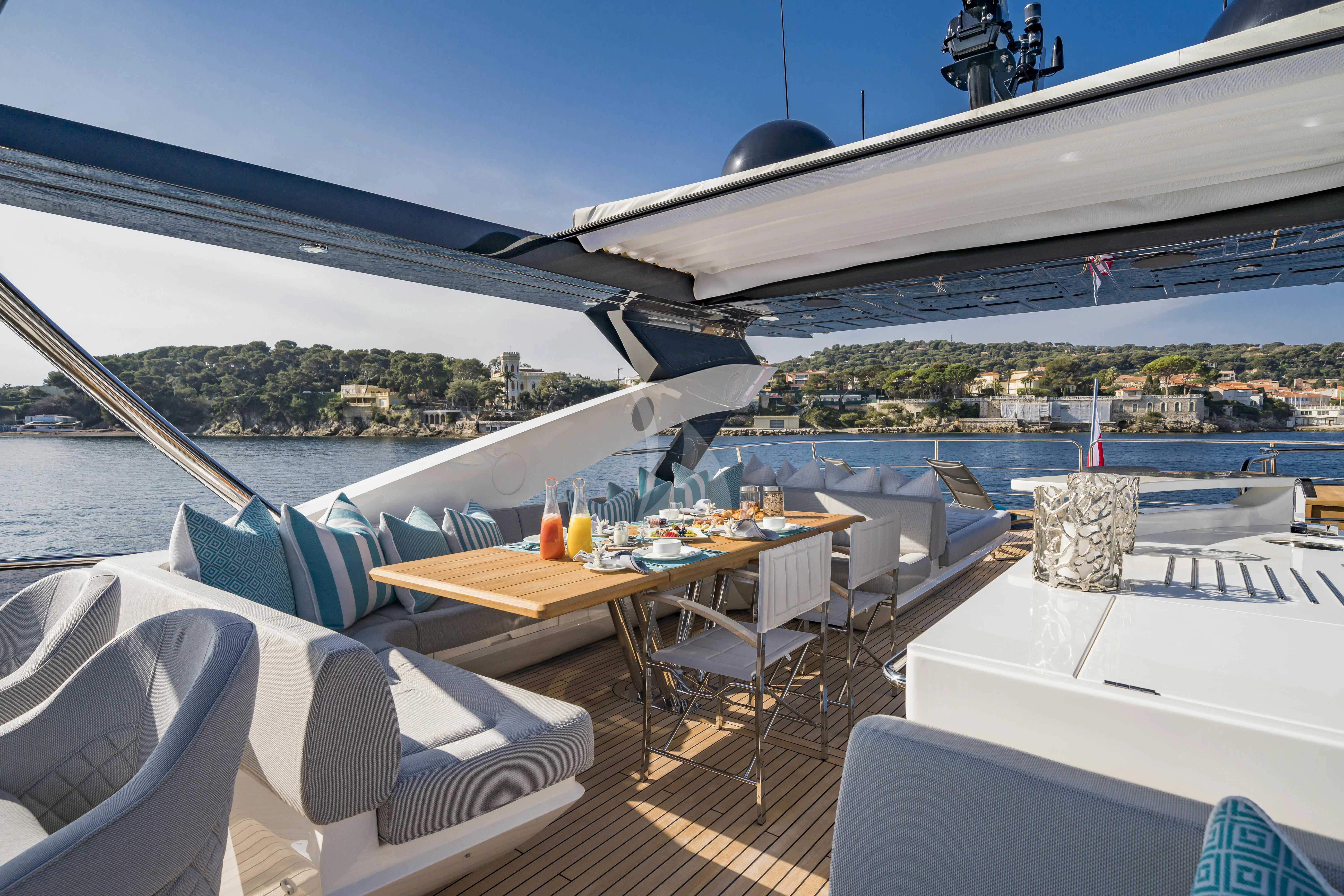 a boat on the water aboard TORO Yacht for Sale