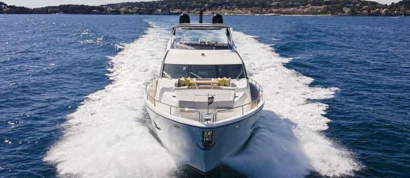 a boat on the water aboard TORO Yacht for Sale