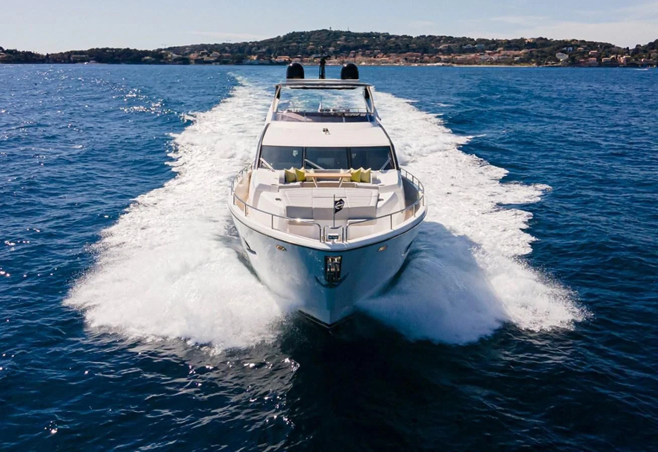 a boat on the water aboard TORO Yacht for Sale