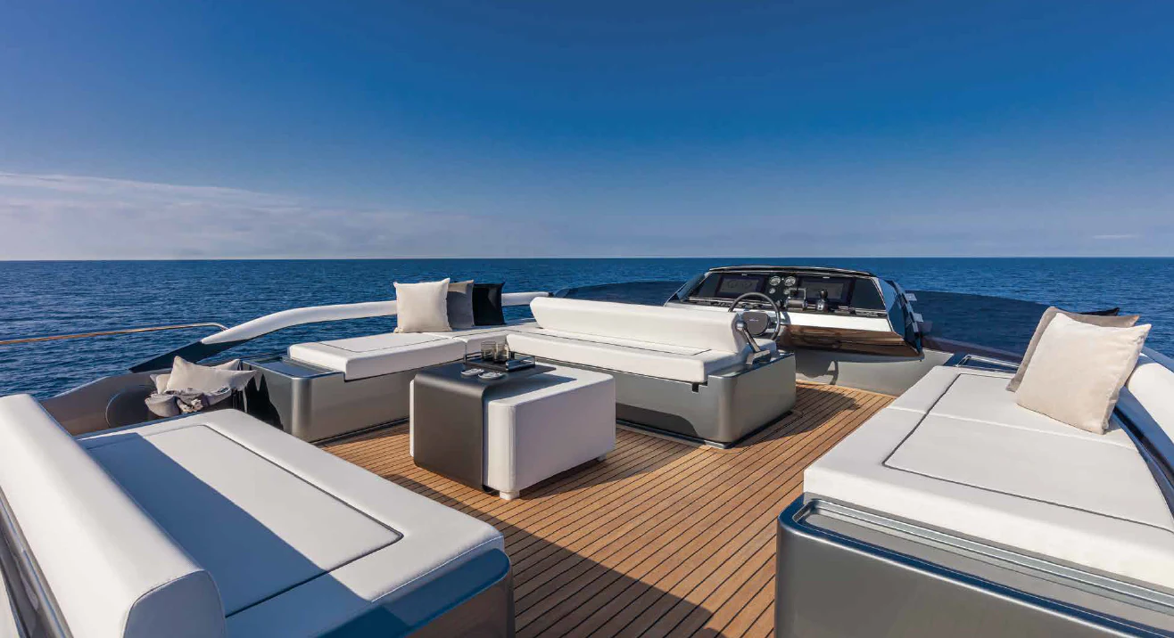 a boat on a deck aboard HERCULES Yacht for Sale