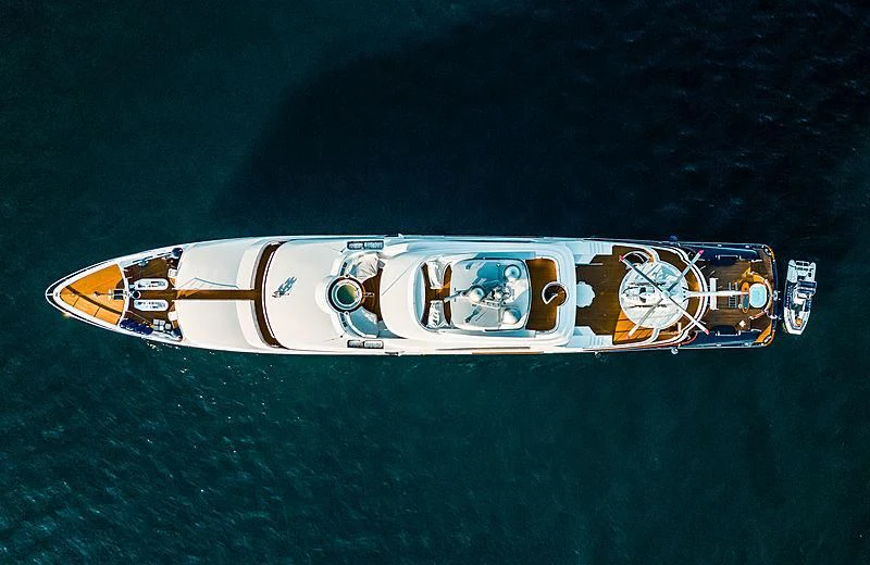 a space ship in the ocean aboard ATTESSA Yacht for Sale
