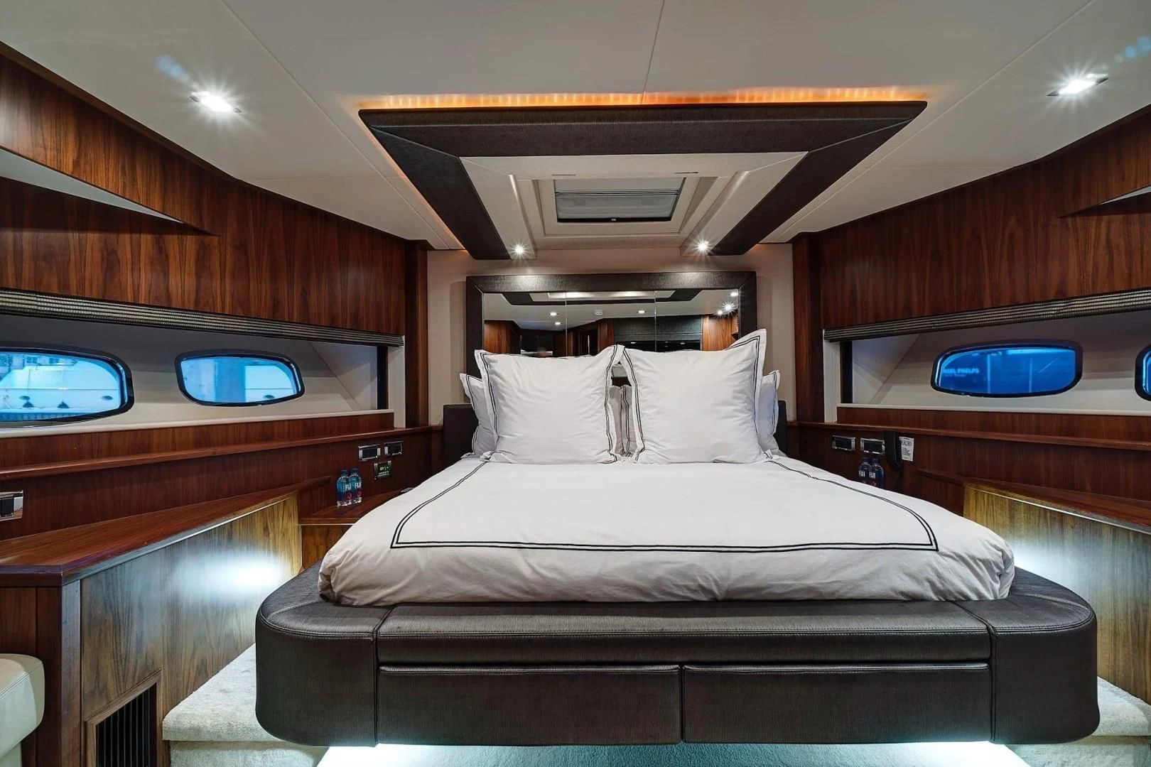 a bed in a cabin aboard SPLASHED OUT Yacht for Sale