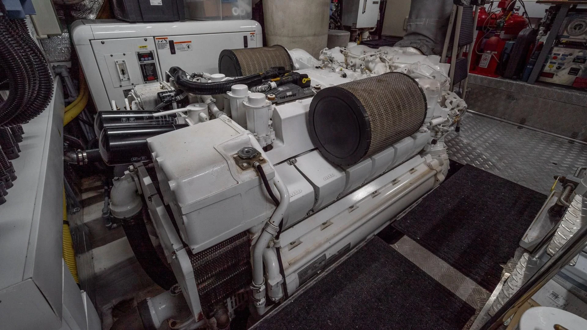 a machine in a room aboard SPLASHED OUT Yacht for Sale