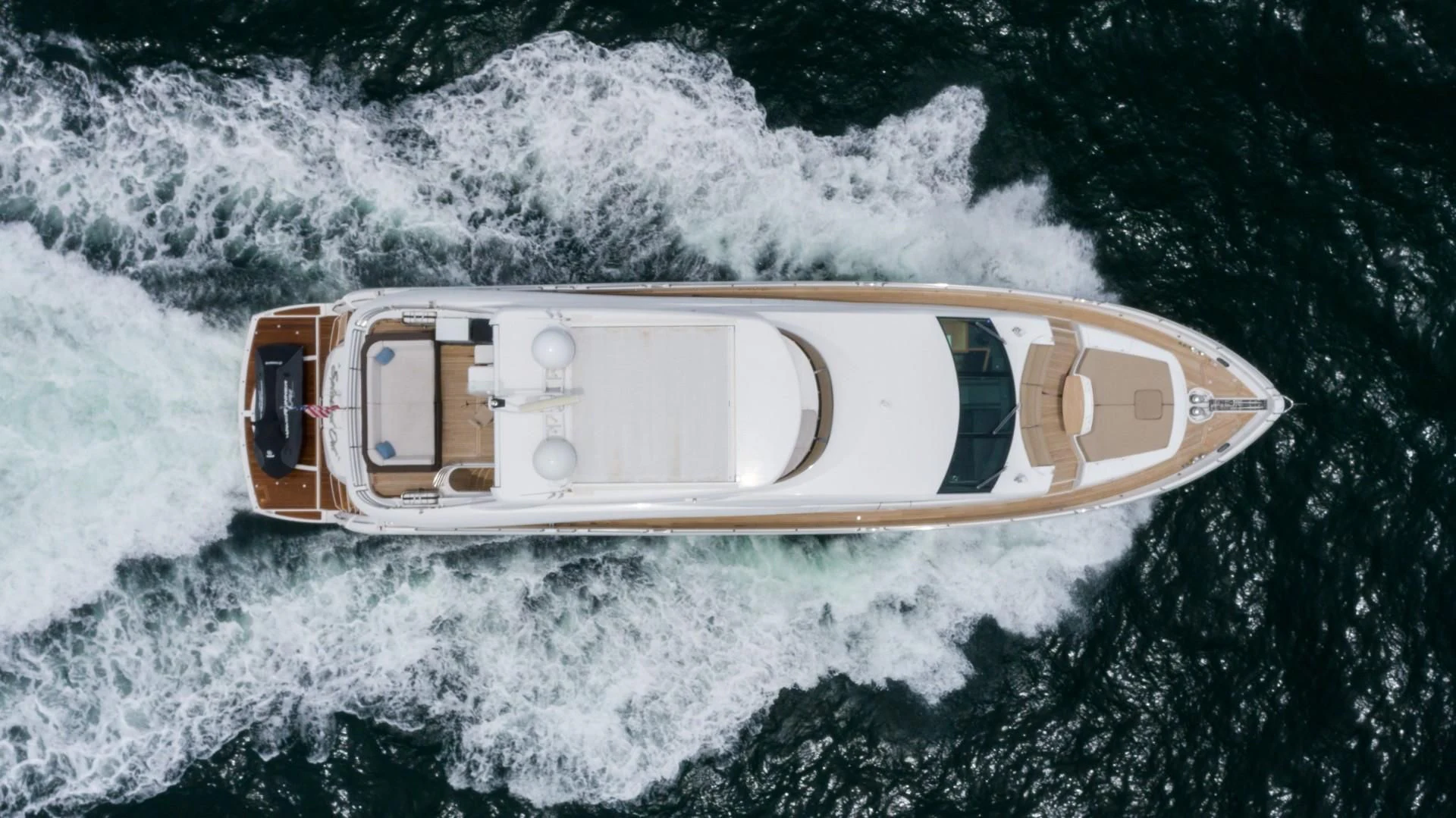 a space ship in space aboard SPLASHED OUT Yacht for Sale