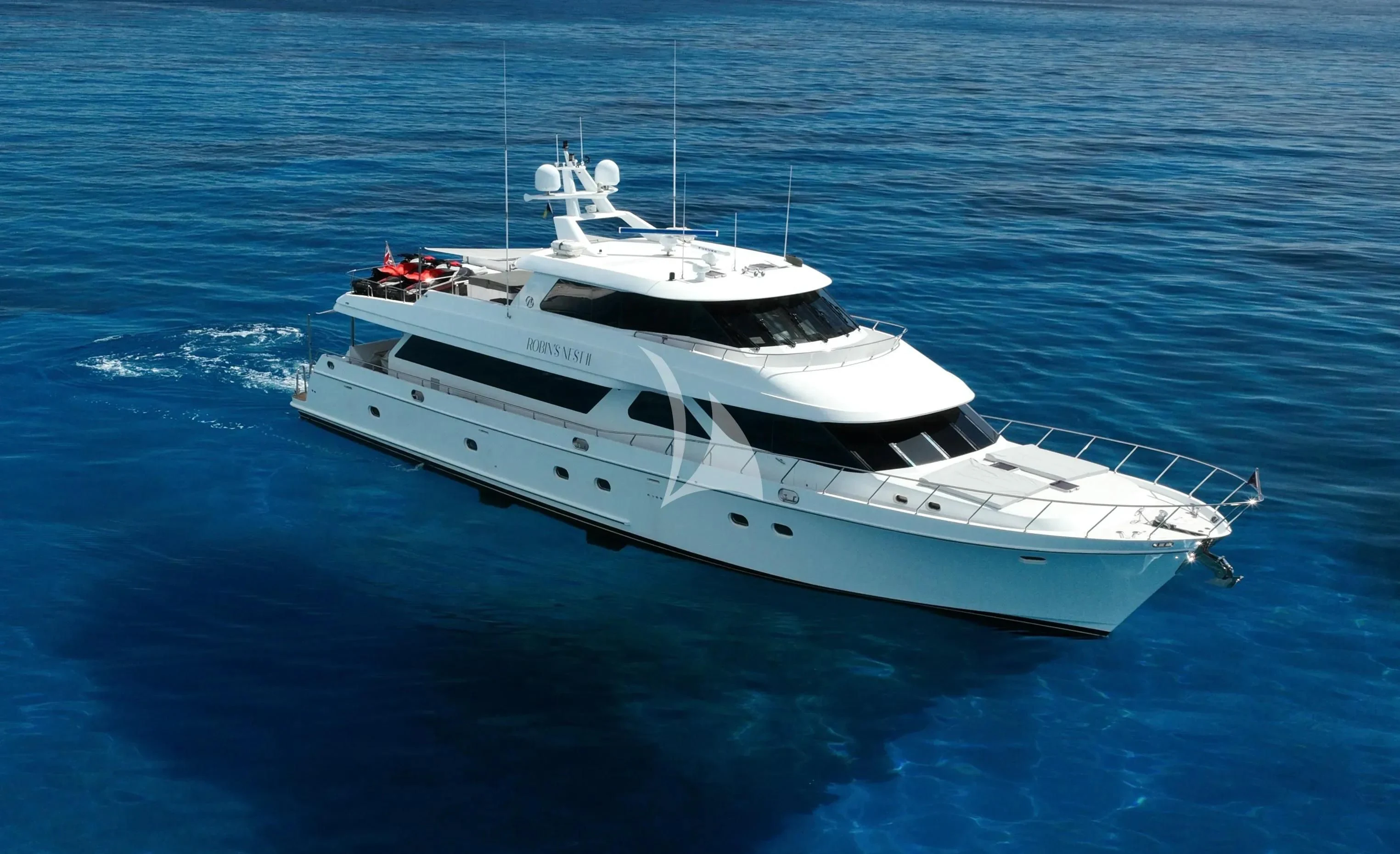 a white yacht in the water aboard JULIA DOROTHY Yacht for Sale