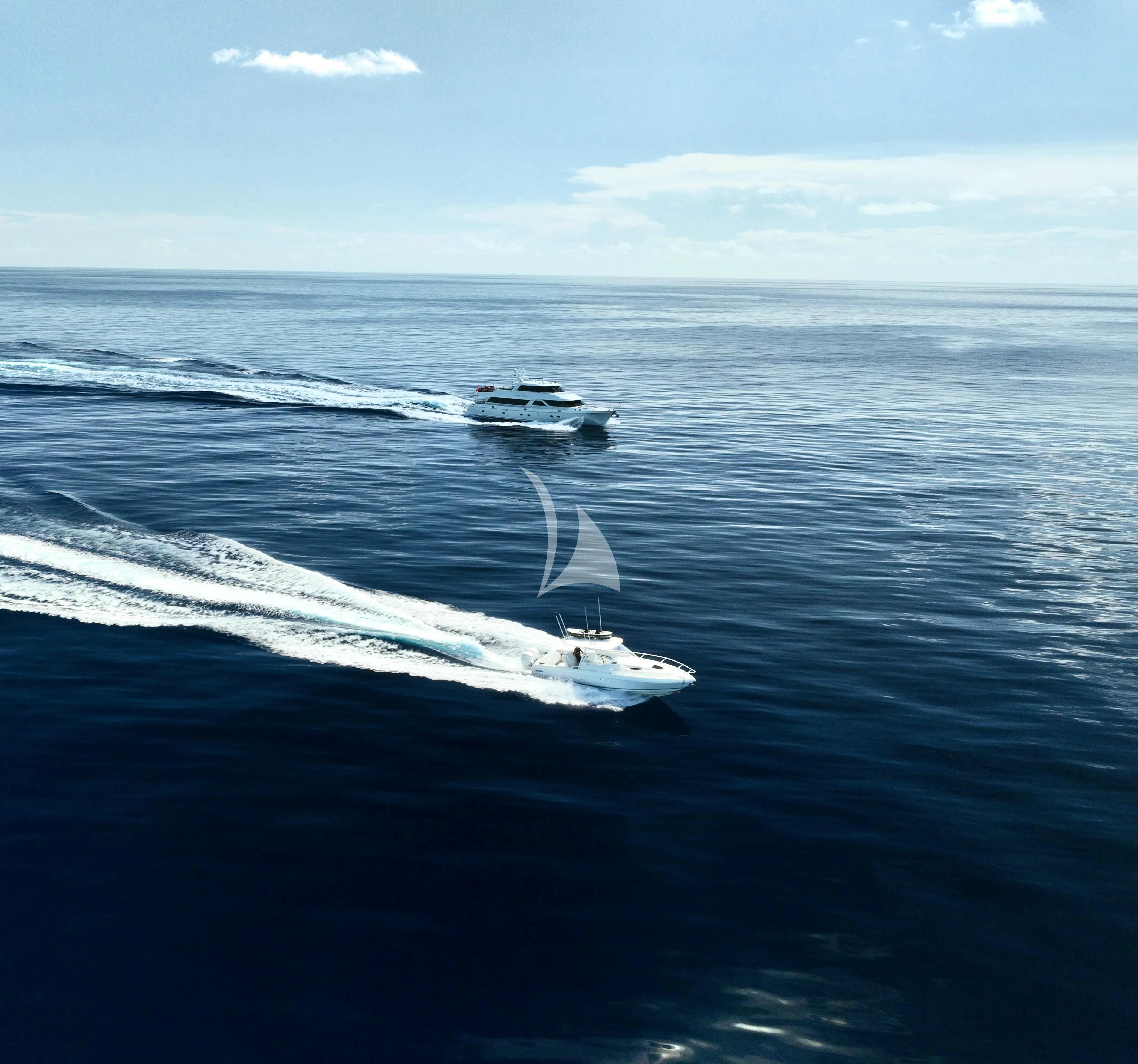 a boat on the water aboard JULIA DOROTHY Yacht for Sale